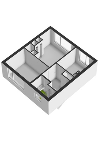 Floorplan - Van Bosseplantsoen 7, 3317 PH Dordrecht